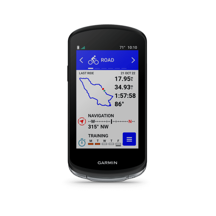 Plus compact et plus clair : le résumé d'un parcours sur le Garmin Edge 1040.