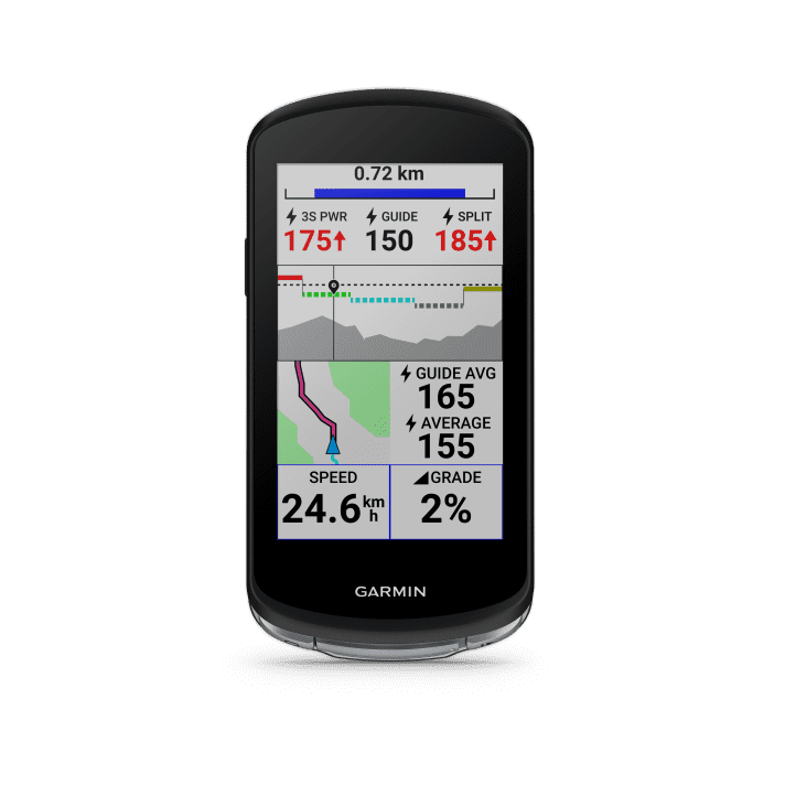 The new power guide function offers users of power meters a recommendation on how many watts they should invest in the individual sectors of the route.