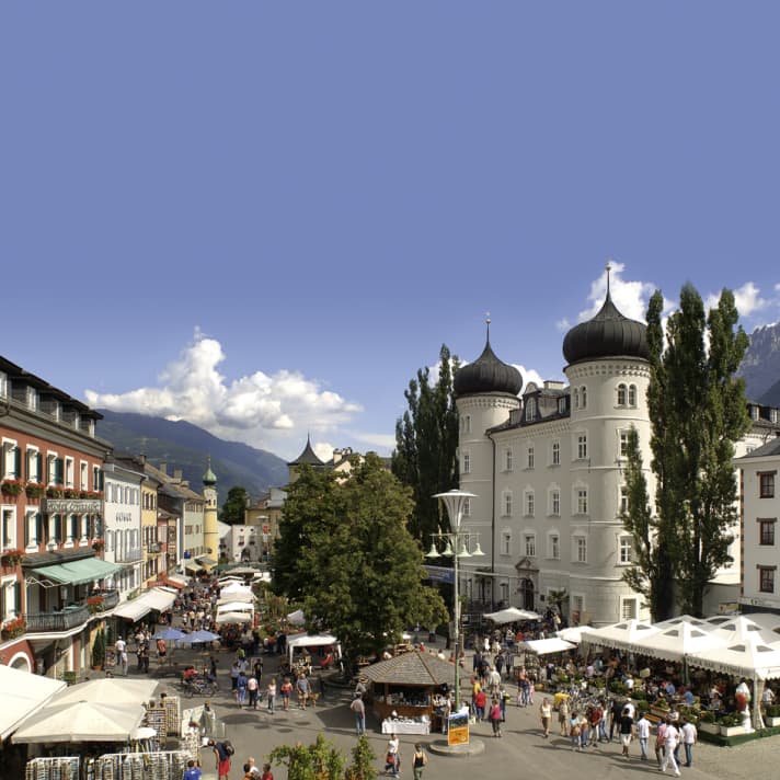 Der Hauptplatz bildet das pulsierende Herz von Lienz