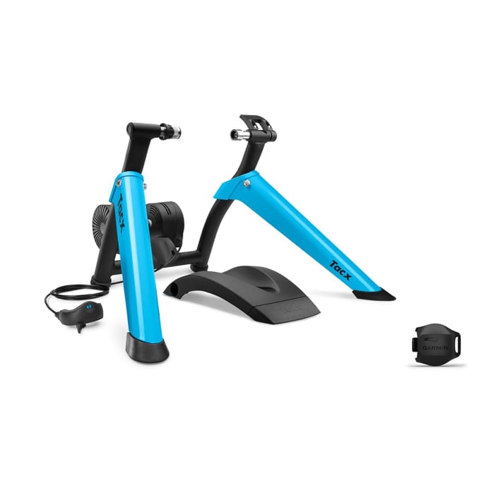 An even cheaper wheel-on roller trainer alternative: the Tacx Boost package consists of a trainer and speed sensor and costs just 280 euros.