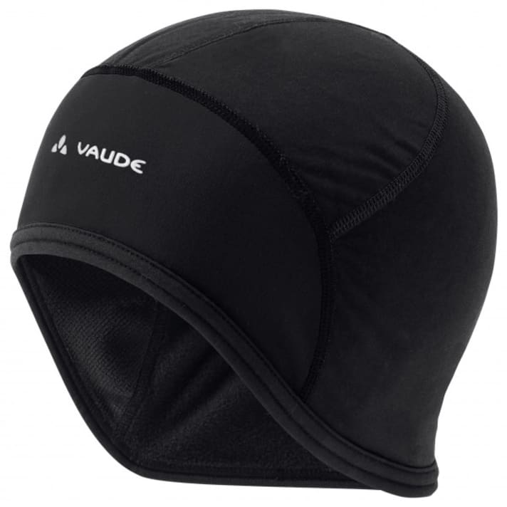 Not stylish, but practical: close-fitting caps worn under a helmet.