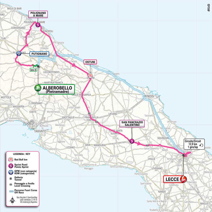 The 4th stage on the map