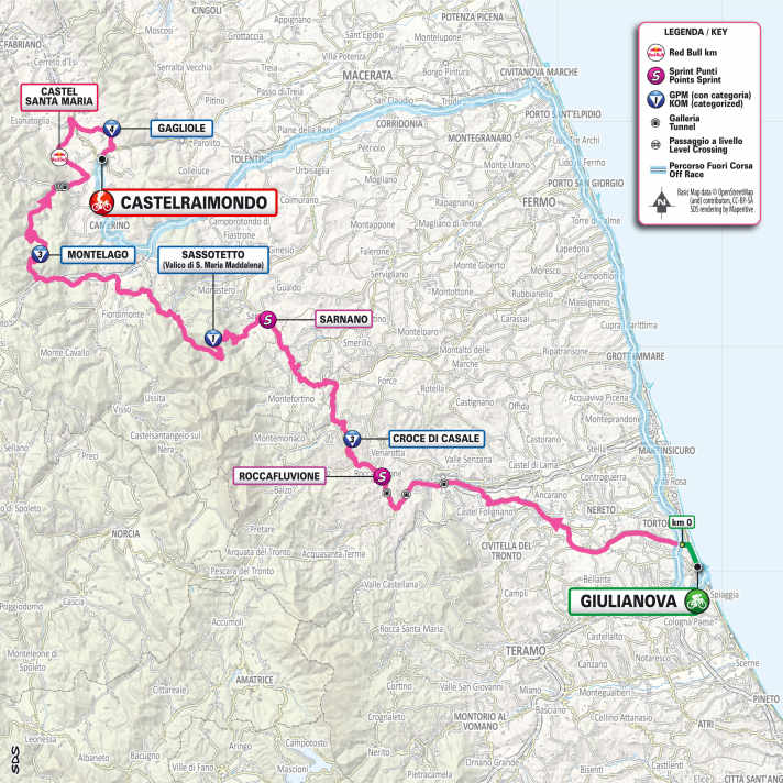 The 8th stage on the map