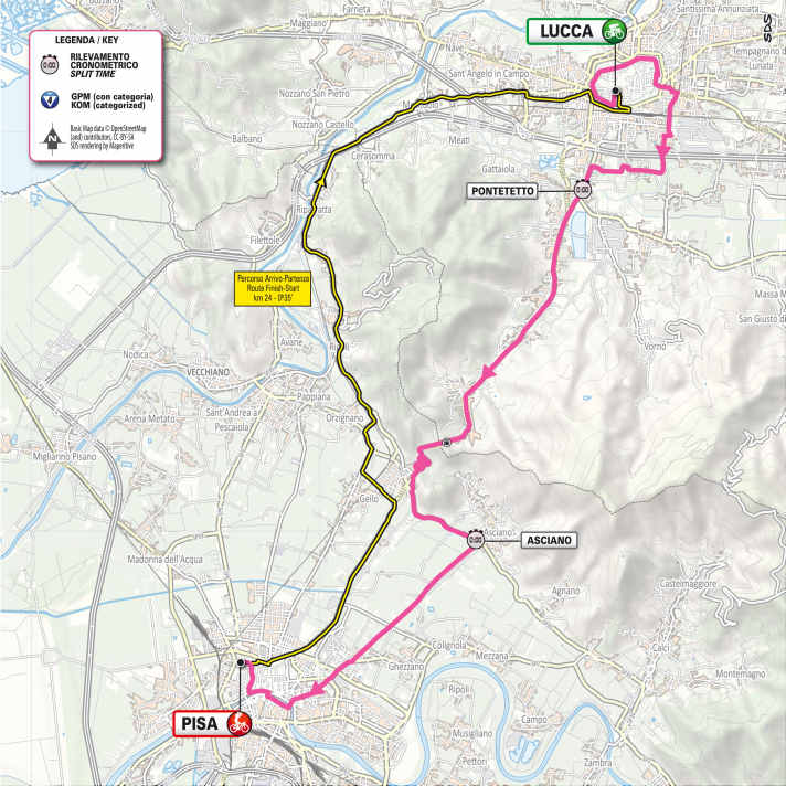 La 10e étape sur la carte