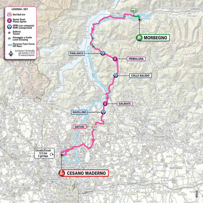 The 18th stage on the map