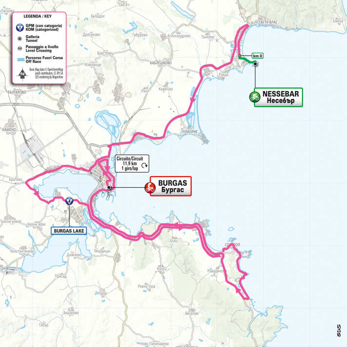 The map of the 1st stage