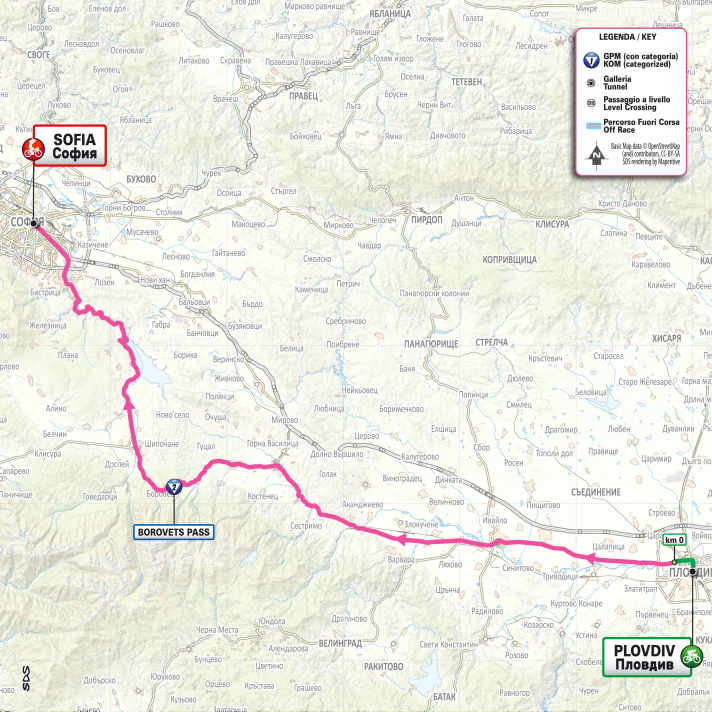 La carte de la 3e étape