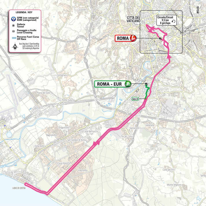 La carte de la 21e étape