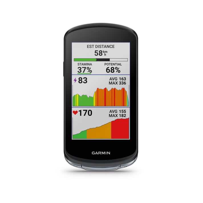 The Garmin Edge 1040 makes training suggestions based on recorded training and vital data. These become more precise the more data the computer knows about the user. For example, by combining it with a smartwatch that records heart rate and sleep times.