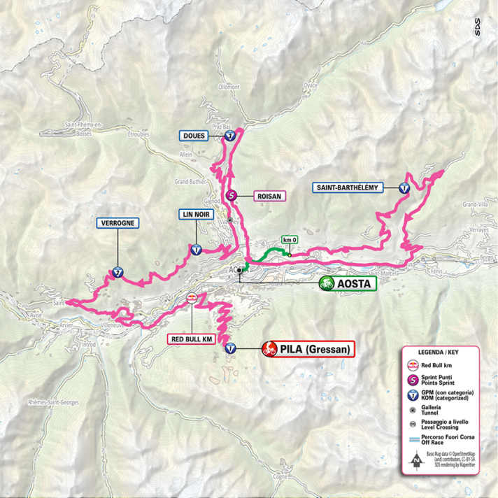 Le parcours de la 14e étape du Giro d'Italia 2026