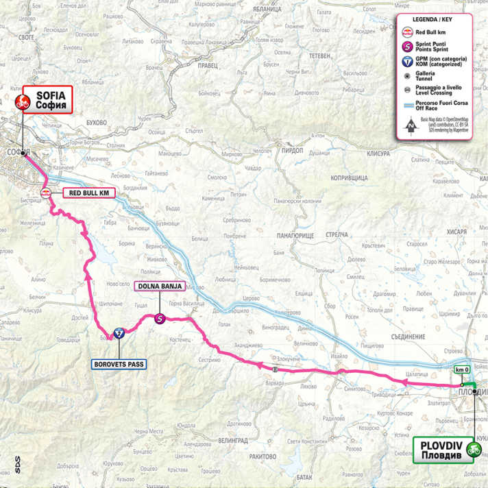 Die Strecke der 3. Etappe des Giro d’Italia 2026