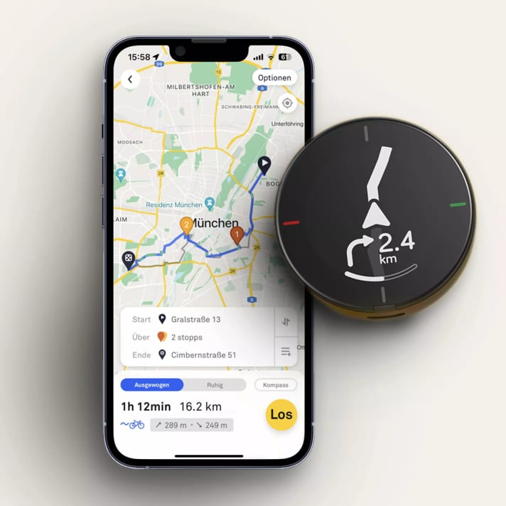 Also included in the updates: the direct connection to komoot. This allows tours to be imported directly to the sat nav.