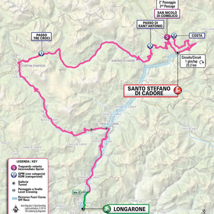The 5th stage on the map