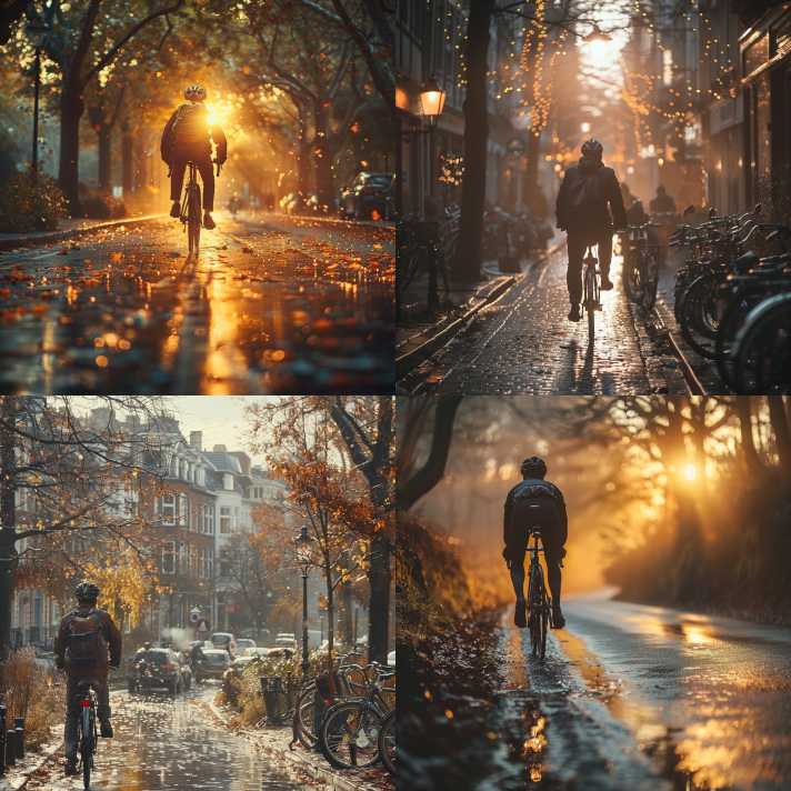 "Cyclist from the front"