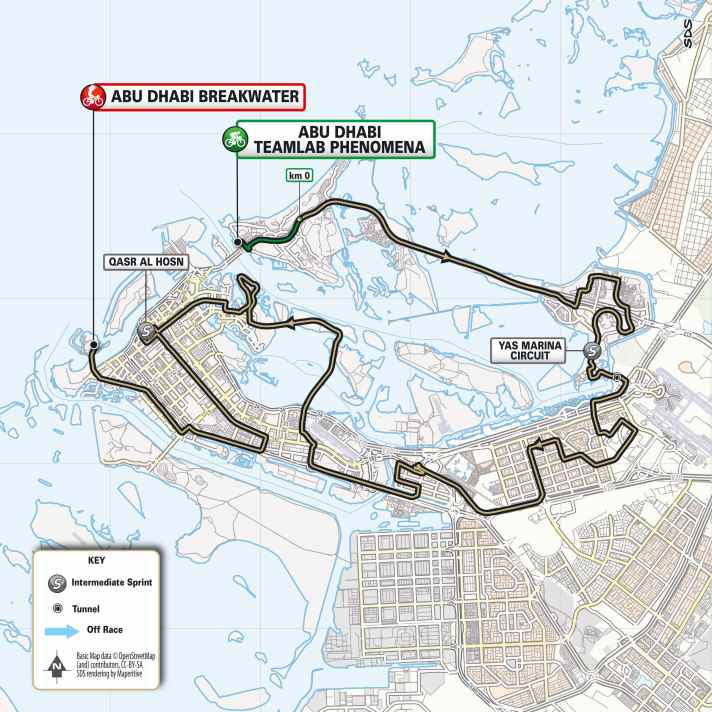 Stage 3 of the UAE Tour Women 2026 on the map
