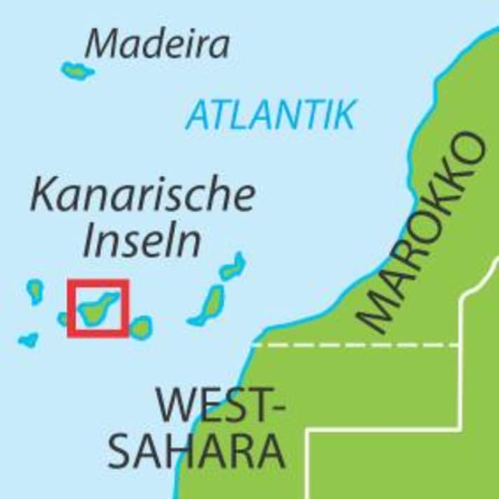Carte des îles Canaries