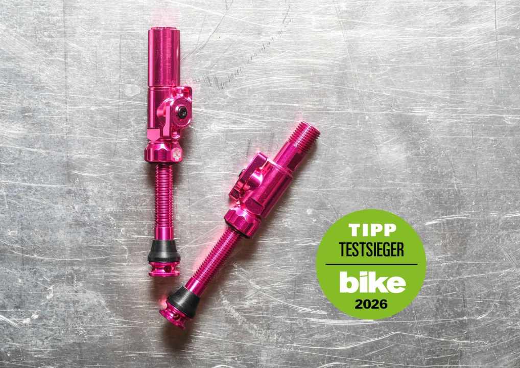 Maximaler Luftfluss und kein Verkleben - nur beim Gewicht muss man beim Muc-Off-Ventil Abstriche in Kauf nehmen.