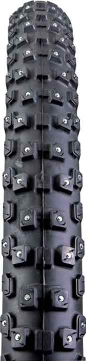  The Kenda Klondike has no studs in the centre lugs, which makes it a little smoother on asphalt.