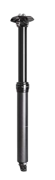   With the LEV-Ci models, Kind Shock is presenting two new, lightweight seatposts with carbon masts and a drop of up to 175 millimetres. The clamp head and the KGSL remote lever are also made of carbon. The LEV Ci 272 is even available for slim 27.2 mm seat tubes. With 65, 100, 125, 150 or 175 millimetres, the Kind Shock is available in many lengths and is also likely to be used on race bikes. Price: 575 euros, weight: 527 grams