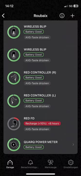 Sram AXS App
