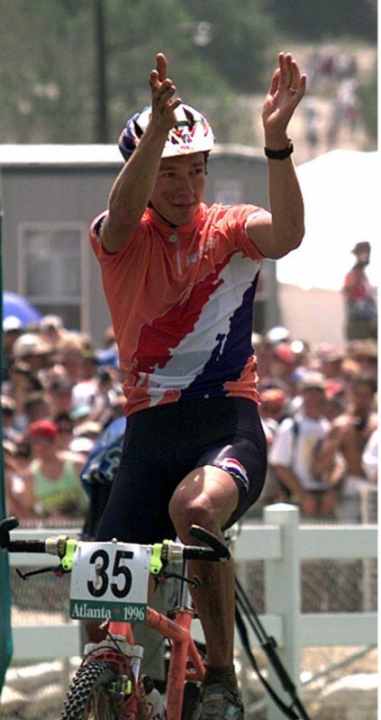   Bart Brentjens becomes Olympic champion on American Eagle in 1996.