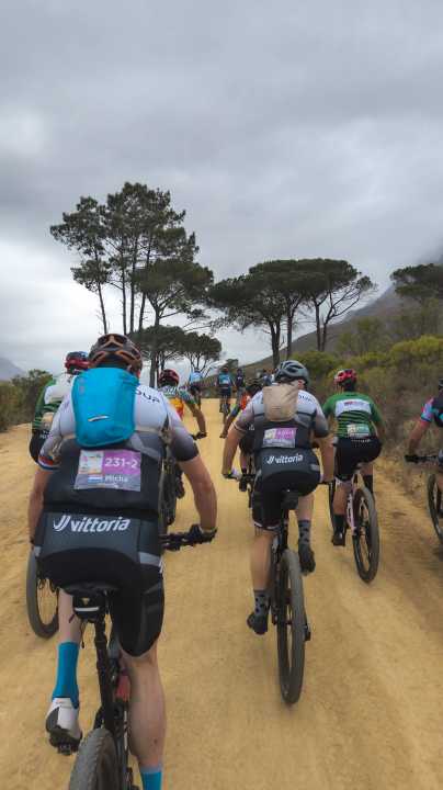 Towards the finish: Some are on their last legs - some give it their all.