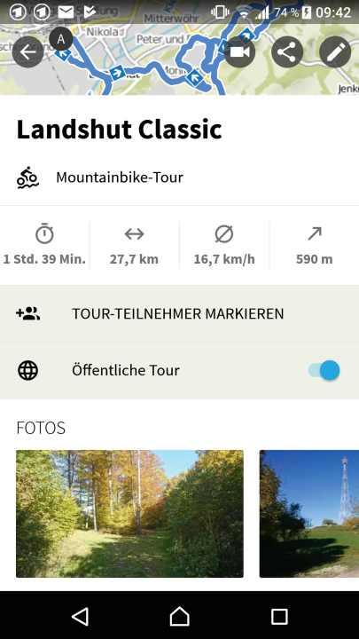  Komoot app: Networking
