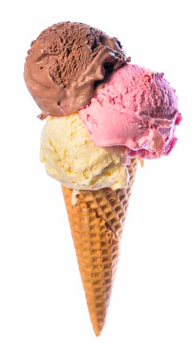 Beliebt: Das Eis an der Eisdiele Flora.