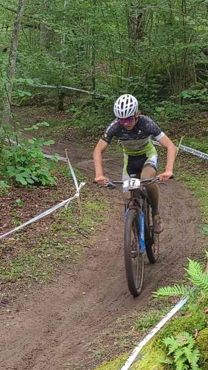 Auf der Strecke kämpfte sich Nico trotz Trainingsrückstand durch.