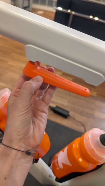 The frame key is stowed here.