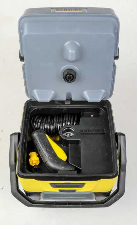 Kärcher OC3 + Bike: Storage compartment for hose and brush