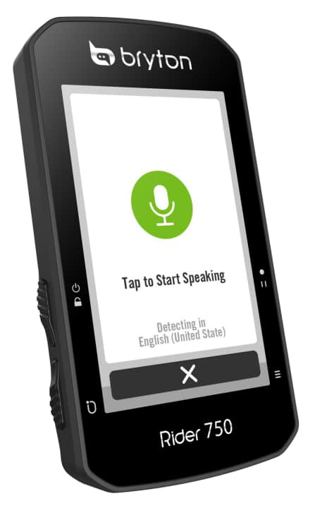   Practical: If an internet connection is available, you can search for locations by voice command. The Bryton Rider 750 understands over 100 languages.