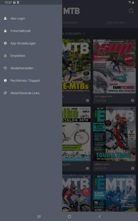   Whether activating a subscription, obtaining technical support or adjusting settings: The menu is tidy and easy to access.