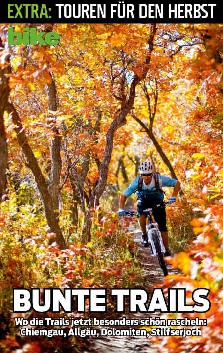   Colourful trails - Sunny autumn days on a mountain bike are simply the best for many people.