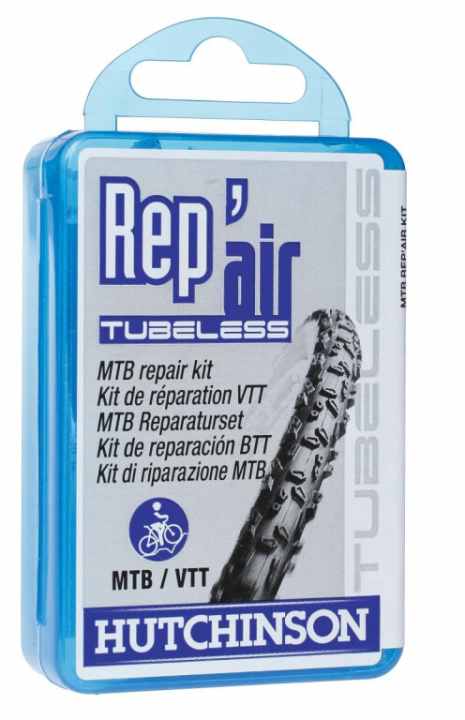   Tubeless tyres can be repaired with such repair kits.