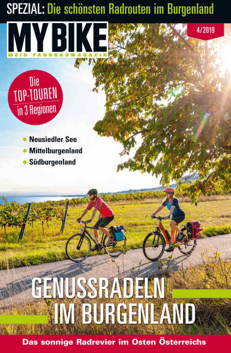 Das Burgenland-Special war ein Extra-Heft in MYBIKE 4/2019. Das komplette Reise-Special mit allen Reise-Infos können Sie unter dem Artikel als PDF herunterladen. Das Special kostet 2,99 Euro.