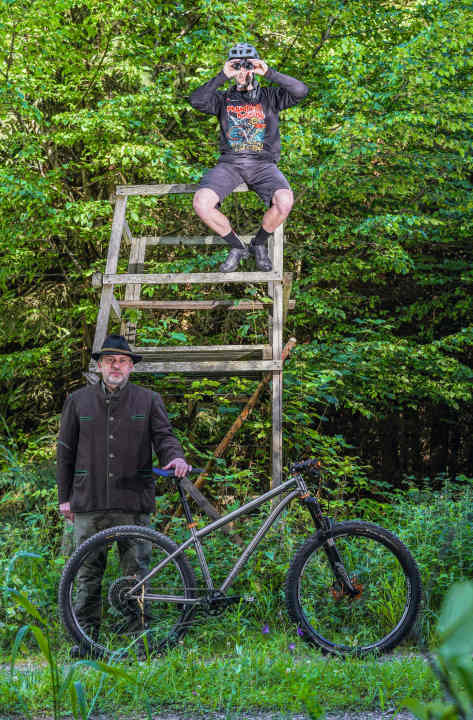   "Mutual respect is the basis for everything anyway. If I, as a hunter, know that a biker trail goes that way, then I don't have to forcefully put a high seat there."