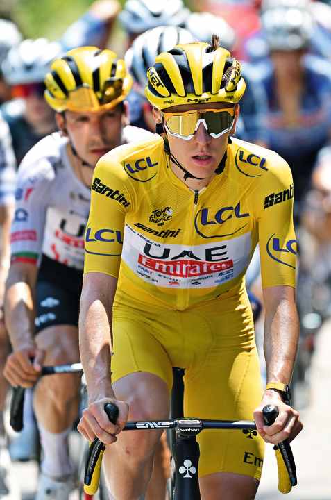 Critical user of power meters: Tour winner Tadej Pogacar