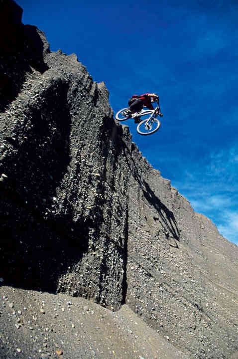   Golden times: Brett Tippie was known among the froriders as the crazy guy who threw himself down everywhere.