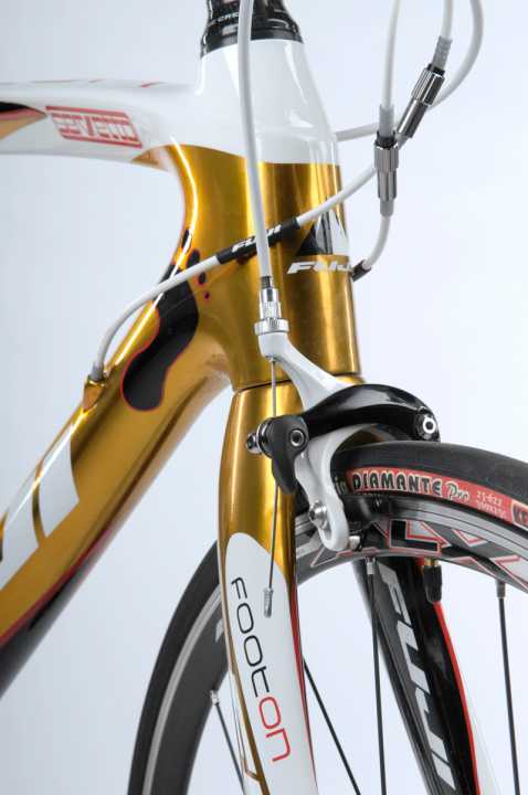   Extravagant design: Fuji's replica shines in gold.