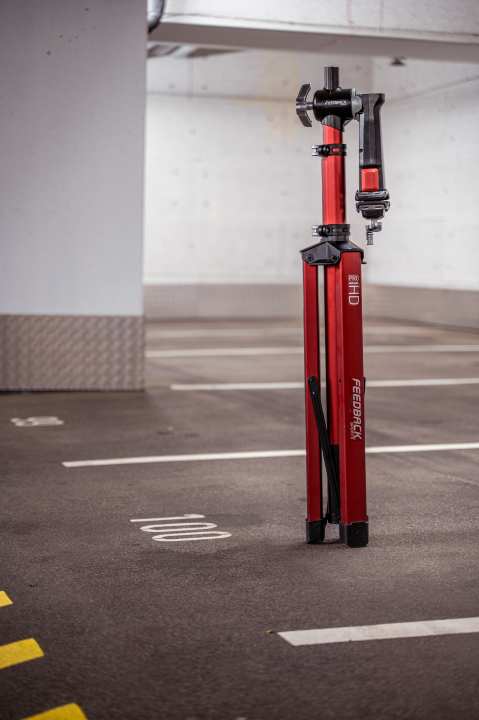 When folded up, the Pro Mechanic HD fits in any car boot or in the corner of the workshop