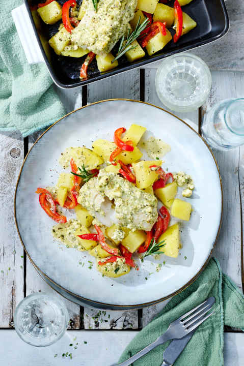 Fisch mit einer Beilage eignet sich perfekt als Abendessen nach einer langen Tour, um fehlende Nährstoffe wieder zuzuführen.