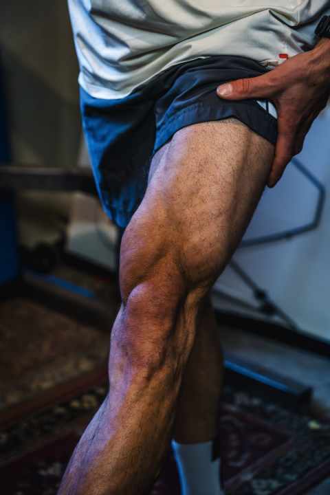 Flexing for the photo: drive shaft.