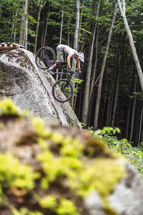 Max finds it completely incomprehensible that this trail centre in the Czech Republic is not completely overrun. His favourite: the T-Rex with all its key sections.