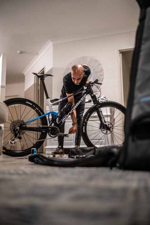 Bei der Präparation seines Bikes und der Ausrüstung muss alles zu 100 Prozent stimmen.