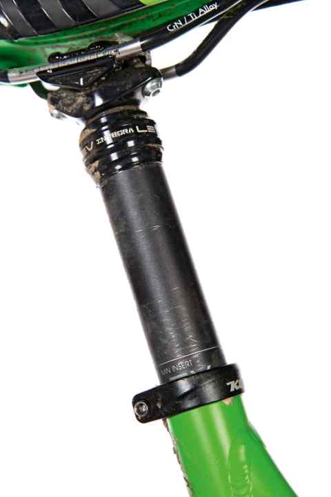   The only criticism of the Kona Process: Tall riders have to extend the KS dropper post beyond the limit to get enough pressure on the pedals on pedalling sections. More travel (> 125 mm) would be good.