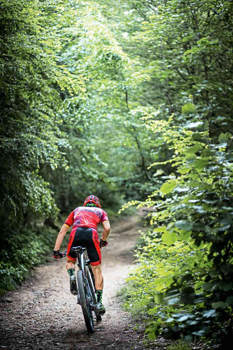   Into the pain: interval training is an integral part of the 35-year-old's preparation for competitions.
