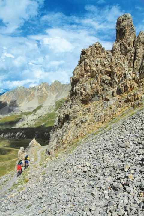 Bumpy: the military road through the Gardetta plateau.