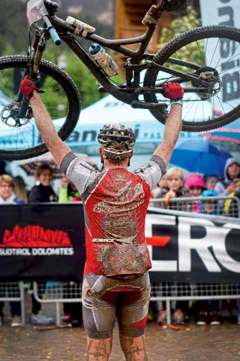   Dirty, finished, but at the finish line. Perhaps the hottest feeling in the world. Possibly even before kissing.