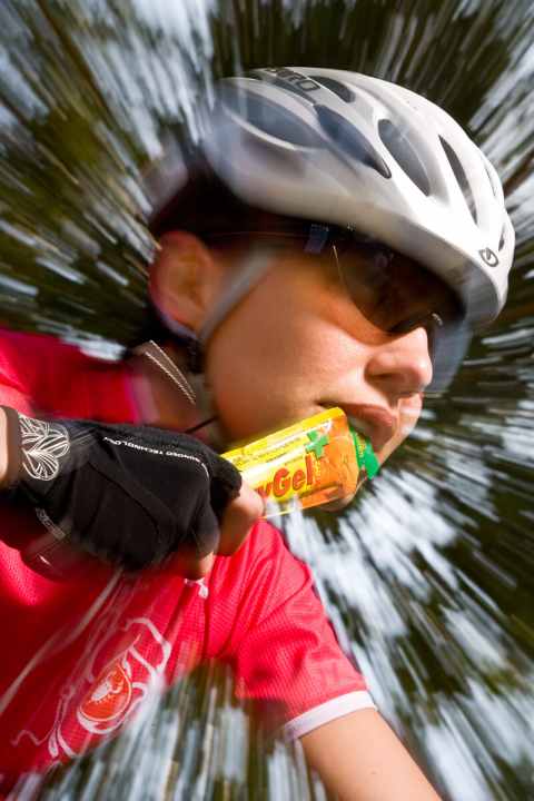   Fast rippers: A mountain bike race without energy gels is almost unthinkable today.